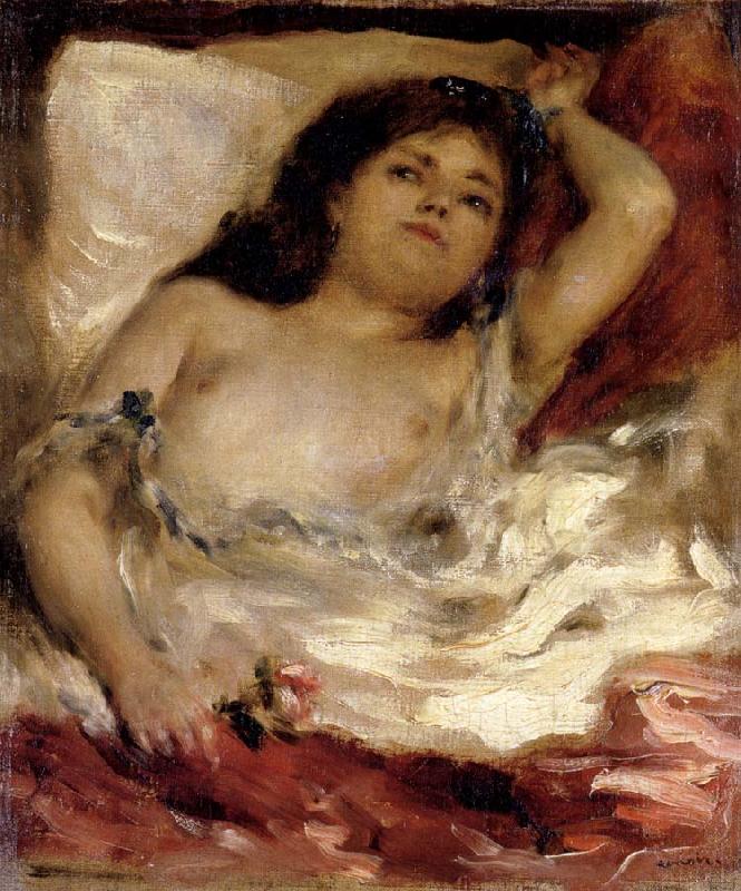 Pierre Renoir Reclining Semi-nude Sweden oil painting art